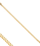 14K Solid Gold Monaco Chain Necklace 4 mm - Chains
