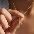 14K Solid Gold Music Note Necklace CZ Sparkle Music Symbol Pendant Dainty Choir Jewelry Music Lover Gift for Daughter