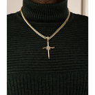 14K Solid Gold Nail Cross Pendant - Pendants