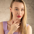 14K Solid Gold Octagon Hoop Earrings | 17.8mm Thick Huggie Hoops for Women - Hoop Earrings