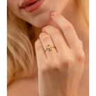 14K Solid Gold Pineapple Ring - Rings