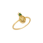 14K Solid Gold Pineapple Ring - Rings