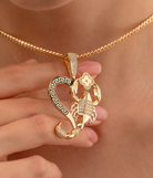 14k Solid Gold Scorpion Pendant Charm - Pendants