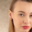 14K Solid Gold Small Hoop Earrings | Minimal Huggie Earrings for Everyday Wear - Hoop Earrings