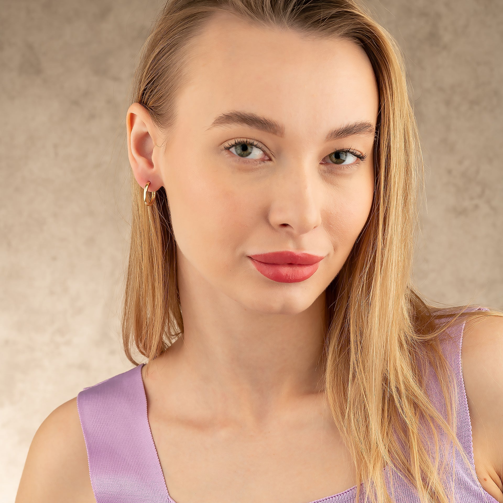 14K Solid Gold Small Hoop Earrings | Minimal Huggie Earrings for Everyday Wear - Hoop Earrings