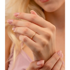 14k Solid Gold Stackable Wedding Band - Chains