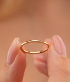 14k Solid Gold Stackable Wedding Band - Chains