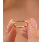 14k Solid Gold Stackable Wedding Band - Chains