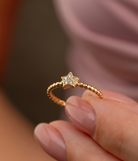 14k Solid Gold Star Ring - Rings