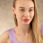 14K Solid Gold Textured Huggie Hoop Earrings | 11.8mm & 13.7mm Summer Jewelry Gift for Women - Hoop Earrings