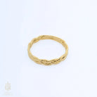14K Yellow Gold Braided Wedding Band Celtic Knot Ring