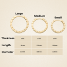 Beaded Huggies Hoop Earrings 14K Solid Gold | Ribbed Braided Statement Hoops Wedding Huggy Earrings for Women - Hoop