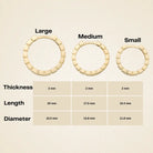 Beaded Huggies Hoop Earrings 14K Solid Gold | Ribbed Braided Statement Hoops Wedding Huggy Earrings for Women - Hoop