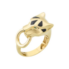 Fancy Panther Ring 14K Solid Gold - 6 1/2 - Rings