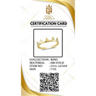 Gold Crown Spike Ring Modern Minimal Band with Bold Geometric Peaks Trendy Statement Design