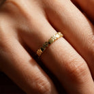 Handcrafted 14K Gold Heart Band Dainty Gold Jewelry Gift for Women by GoA