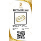 Handcrafted 14K Gold Interwoven Lattice Ring Elegant Geometric Jewelry for Women