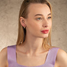 Handcrafted 14K Solid Gold Textured Hoops Unique Gold Jewelry for Women - Hoop Earrings