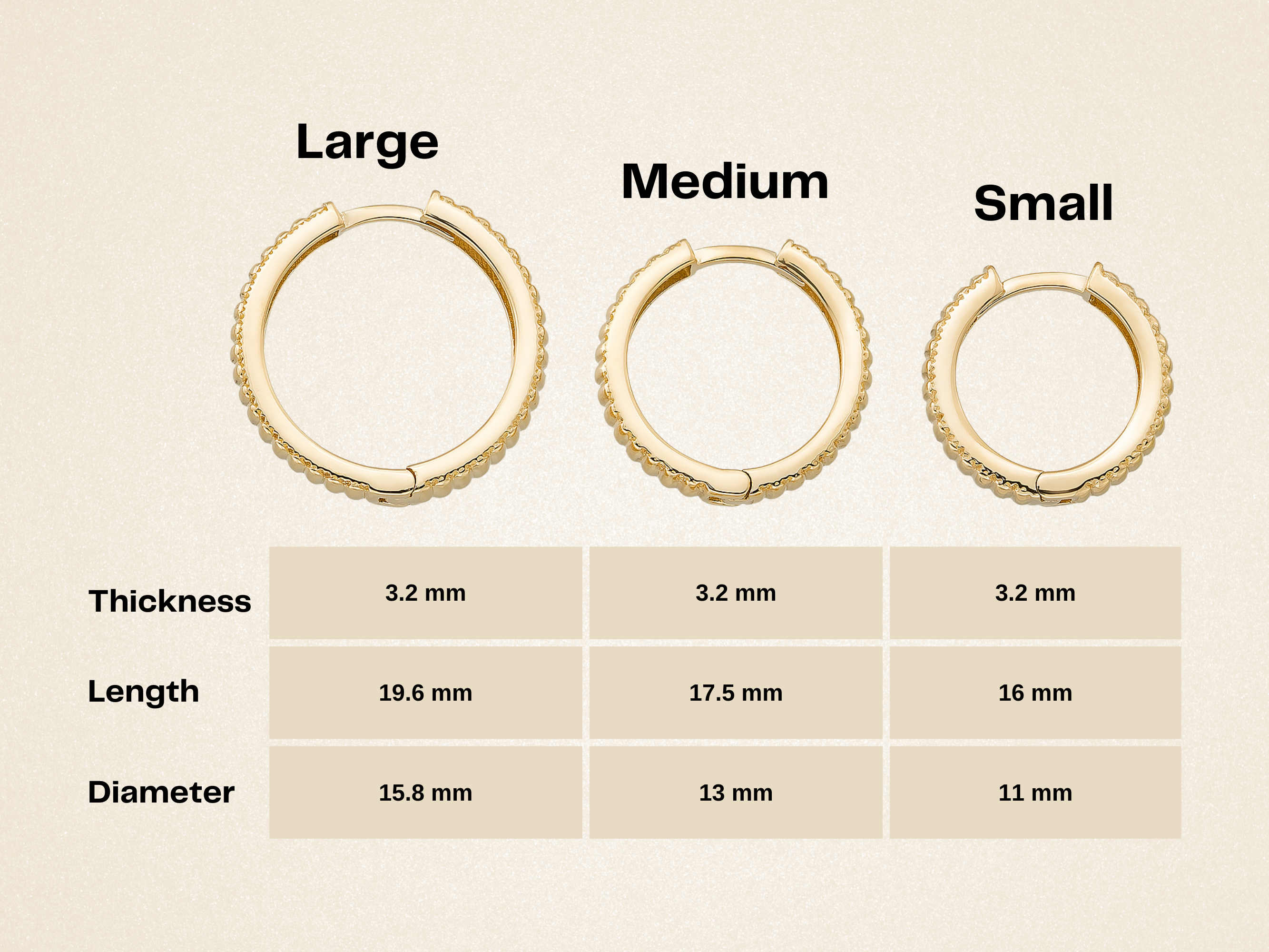 Ribbed Earrings 14K Solid Gold | Stripe Hoop Huggies Striped Stackable Hoops for Everyday Wear - Hoop Earrings