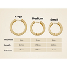 Ribbed Hoop Huggies Earrings 14K Solid Rose Gold | Stripe Huggy Hoops for Women - Hoop Earrings