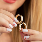 Round Hoop Huggies Earrings 14K Solid Gold | Minimalist Simple Huggy Hoops for Everyday Wear in 10 mm 11 mm 13 mm 15 mm